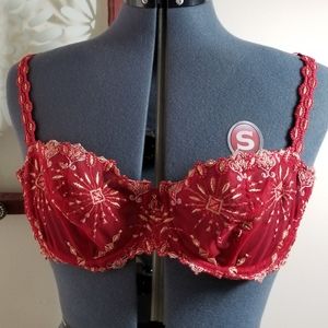 Chantelle Red Balconette Bra